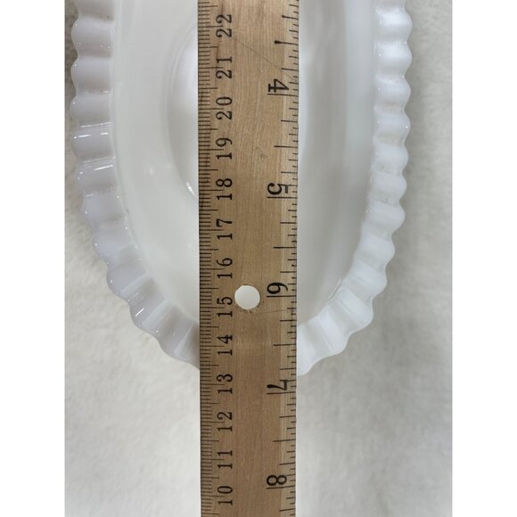 Vintage Kemble Hobstar Milk Glass Relish Candy Dish - Picture 6 of 7
